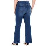 INC International Concepts Women's Plus Pull-On Flare Jeans Blue 22W