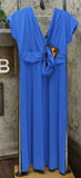 IMAN Women's Petite Boho Chic Knit Maxi Dress With Head Wrap