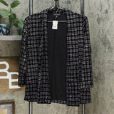 Slinky Brand Women's Sparkle Plaid Velvet Jacket