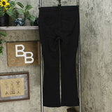 DG2 by Diane Gilman Pull On Stretch Ponte Boot Cut Pants Black Petite XS