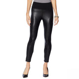 G by Giuliana Women's Faux Leather And Ponte Leggings