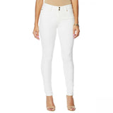 IMAN Women's Global Chic Luxury Resort 360 Slim Skinny Jean White Denim 10