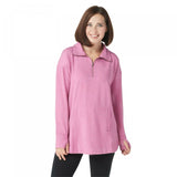 Cuddl Duds Women's Comfortwear Half Zip Pullover Sweatshirt