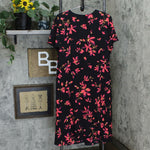 H by Halston Plus Size Watercolor Floral Printed Wrap Dress