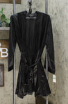 Thalia Sodi Women's Satin Short Wrap Robe