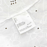 Charter Club Women's Cotton Eyelet Flounce Wrap Dress White 16