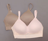 Rhonda Shear Women's Plus Size 2 Pack Molded Cup Bras With Mesh Back Detail