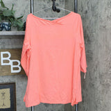 Isaac Mizrahi Live! Plus 3/4-Sleeve Knit Top With Cross Back Detail
