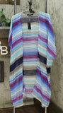 NWT Cejon Womens Melrose Striped Duster. U5109A One Size