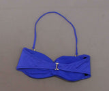 Mossimo Women's Twist Front Bandeau Bikini Top Royal Blue Small