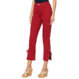 DG2 by Diane Gilman Women's Petite Virtual Stretch Side Slit Crop Jeans
