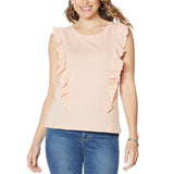 G by Giuliana Women's Ruffle Front Tank Top