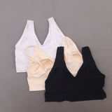 Rhonda Shear 3 Pack Jacquard Ahh Bras With Removable Pads Neutrals Large