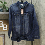Laurie Felt Women's Plus Size Classic Denim Belted Jacket