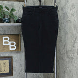 NYDJ Slim Capri Jeans In Cool Embrace Denim With Double Snap Waist Dark Navy 8