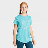 All In Motion Girls' Short Sleeve Powerful And Strong Graphic T-Shirt