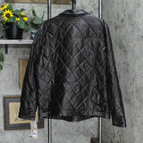 Levi's Men's Faux Leather Quilted Trucker Jacket