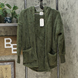 Hippie Rose Women's Junior Fit Plush Cozy Sweater Cardigan