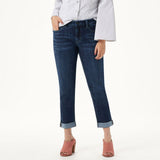 Laurie Felt Women's Petite Classic Denim Boyfriend Jeans