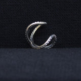 Samuel B. Collection Sterling Silver Braided X Ring
