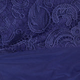 Alex Evenings Petite Brocade Bodice Empire Waist Gown Royal Blue 16P