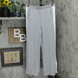 G.I.L.I. Women's Wide Leg Knit Pants Grey Large