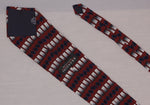 Brandini Cotton Geometric Necktie Vintage Tie