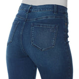 DG2 by Diane Gilman Women's Petite Embroidered Hem Ankle Jeans
