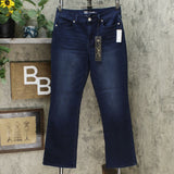 DG2 by Diane Gilman Women's Petite Woven Virtual Stretch Boot Cut Jeans