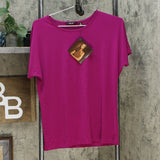 IMAN Women's 2 Pack City Chic Short Sleeve T-Shirts