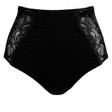 Rhonda Shear Seamless High Waisted Ahh Brief Panty With Lace