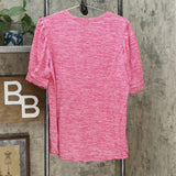 NWT DG2 By Diane Gilman Womens Balloon-Sleeve Tee. 697877 Medium