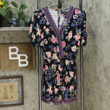 Colleen Lopez Women's Knit Short-Sleeve Romper With Pockets