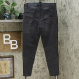 DG2 by Diane Gilman Virtual Stretch Beaded Side Stripe Jeans 4 Petite Black