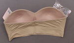 Nearly Nude Women's Seamless Wireless Bandeau Bra With Optional Straps