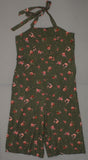 Xhilaration Women's Floral Print Halter Top Overall Jumpsuit