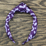 LOGO by Lori Goldstein Cheetah Knot Headband Purple