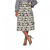 Who What Wear Women's Woven Floral Birdcage Midi Skirt
