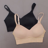 Rhonda Shear 2 Pack Mesh Back Molded Cup Bras Dark Nude / Black Medium