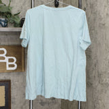 NWT LOGO Lavish By Lori Goldstein Cotton Modal Top With Embroidery. A350957 L