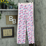 Cuddl Duds Women's Cool & Airy Jersey Print Pajama Pants Pink Floral XS