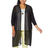MarlaWynne WynneLayers Women's Plus Size Woven and Knit Duster