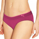 Puma Women's 3 Pack Sports Stretch Bikinis Assorted Small