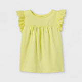 Cat & Jack Toddler Girls' Eyelet Short Sleeve T-Shirt