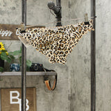 Shade & Shore Women's Leopard Ruffle Cheeky Bikini Swim Bottom