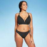 Shade & Shore Women's Ribbed Strappy Side Cheeky Bikini Bottom