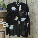NWT G By Giuliana Womens Printed Ruffle-Pocket Button-Up Shirt. 689663 X-Large