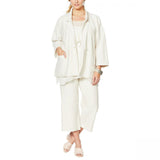 MarlaWynne WynneLayers Women's Plus Size Oversized Button Front Blazer