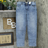 LOGO by Lori Goldstein Women's Refined Boyfriend Jeans with Cloud Wash