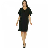Belle by Kim Gravel Women's Flutter Sleeve Shift Dress